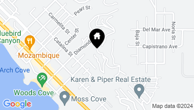 Map of 2155 Crestview Drive, Laguna Beach CA, 92651