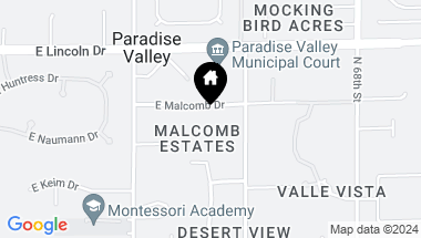 Map of 6519 E Malcomb Drive, Paradise Valley AZ, 85253