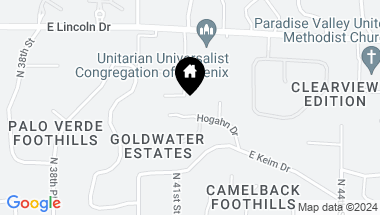 Map of 4021 E CLAREMONT Avenue, Paradise Valley AZ, 85253