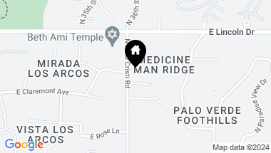 Map of 3606 E Marlette Avenue, Paradise Valley AZ, 85253