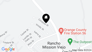 Map of 32 Corazon Street, Rancho Mission Viejo CA, 92694