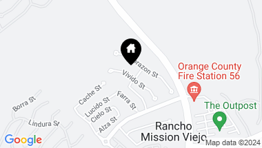 Map of 23 Vivido Street, Rancho Mission Viejo CA, 92694