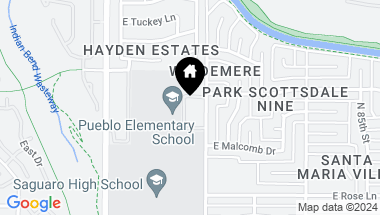 Map of 6480 N 82ND Street # 2240, Scottsdale AZ, 85250