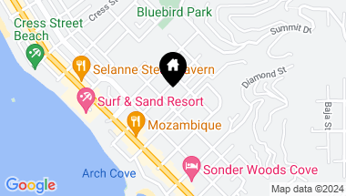 Map of 1742 Catalina B, Laguna Beach CA, 92651