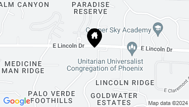 Map of 6219 N PARADISE VIEW Drive, Paradise Valley AZ, 85253