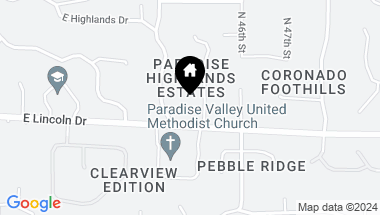 Map of 6520 N MOUNTAIN VIEW Road, Paradise Valley AZ, 85253