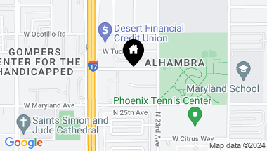 Map of 2331 W MCLELLAN Boulevard, Phoenix AZ, 85015