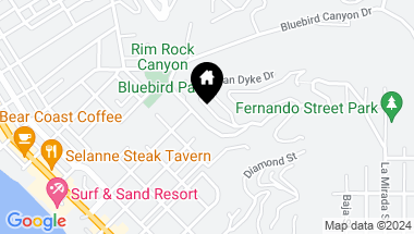 Map of 802 Rembrandt Drive, Laguna Beach CA, 92651