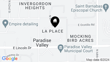 Map of 6712 N 65th Street, Paradise Valley AZ, 85253