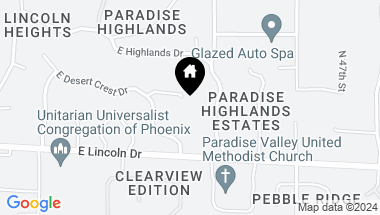Map of 4343 E DESERT CREST Drive, Paradise Valley AZ, 85253