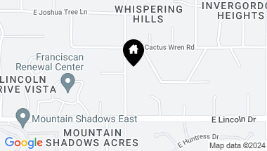 Map of 6611 N 60TH Street, Paradise Valley AZ, 85253