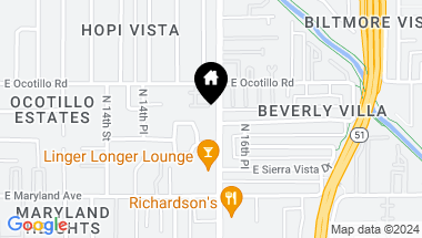 Map of 6616 N 16TH Street # 1, Phoenix AZ, 85016