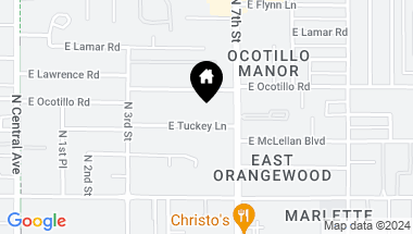 Map of 526 E TUCKEY Lane, Phoenix AZ, 85012