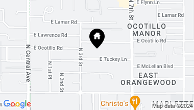 Map of 332 E TUCKEY Lane, Phoenix AZ, 85012