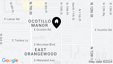 Map of 913 E OCOTILLO Road, Phoenix AZ, 85014