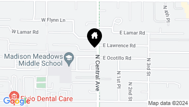 Map of 6646 N CENTRAL Avenue, Phoenix AZ, 85012