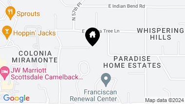 Map of 5739 E CACTUS WREN Road, Paradise Valley AZ, 85253