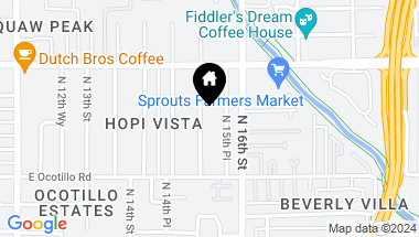 Map of 6803 N 15TH Street, Phoenix AZ, 85014