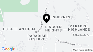 Map of 6664 N 40TH Street, Paradise Valley AZ, 85253