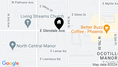 Map of 6849 N 2ND Street, Phoenix AZ, 85012