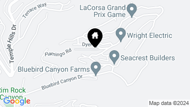 Map of 1320 Bluebird Canyon Drive, Laguna Beach CA, 92651