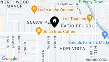 Map of 7002 N 13TH Street, Phoenix AZ, 85020