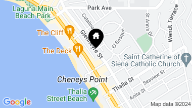 Map of 667 Glenneyre Street, Laguna Beach CA, 92651