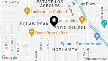 Map of 7010 N 13TH Place, Phoenix AZ, 85020