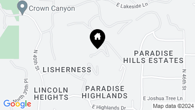 Map of 4301 E UPPER RIDGE Way, Paradise Valley AZ, 85253