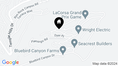 Map of 1480 Bluebird Canyon Drive, Laguna Beach CA, 92651