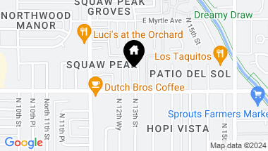 Map of 7018 N 13TH Street, Phoenix AZ, 85020