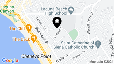 Map of 464 El Bosque, Laguna Beach CA, 92651