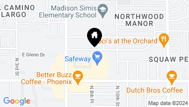 Map of 809 E PALMAIRE Avenue, Phoenix AZ, 85020