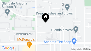 Map of 7115 N 83RD Avenue, Glendale AZ, 85303