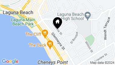 Map of 605 Catalina, Laguna Beach CA, 92651