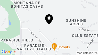 Map of 7100 N MUMMY MOUNTAIN Road, Paradise Valley AZ, 85253