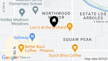 Map of 1034 E PALMAIRE Avenue, Phoenix AZ, 85020