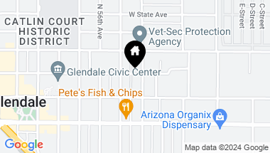 Map of 7126 N 55TH Avenue, Glendale AZ, 85301