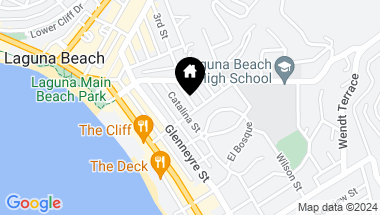 Map of 416 Legion/575 Through Street, Laguna Beach CA, 92651