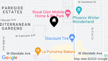 Map of 7127 N 45TH Avenue, Glendale AZ, 85301