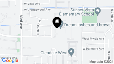 Map of 8032 W Nicolet Avenue, Glendale AZ, 85303