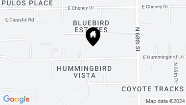Map of 6612 E HUMMINGBIRD Lane, Paradise Valley AZ, 85253