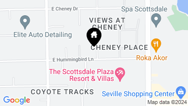 Map of 6950 E Hummingbird Lane Unit: -, Paradise Valley AZ, 85253