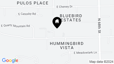 Map of 6512 E HUMMINGBIRD Lane, Paradise Valley AZ, 85253