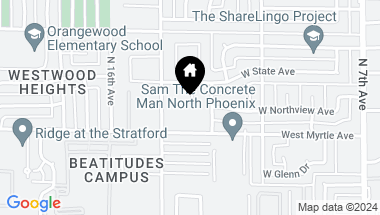 Map of 7230 N 13th Lane, Phoenix AZ, 85021