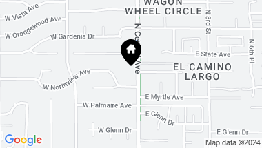 Map of 7230 N CENTRAL Avenue, Phoenix AZ, 85020
