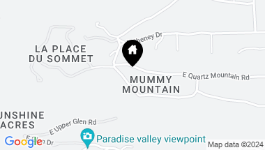 Map of 5939 E Quartz Mountain Road, Paradise Valley AZ, 85253