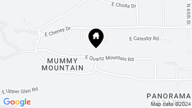 Map of 6112 E Quartz Mountain Road, Paradise Valley AZ, 85253