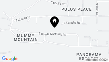 Map of 6200 E QUARTZ MOUNTAIN Road, Paradise Valley AZ, 85253