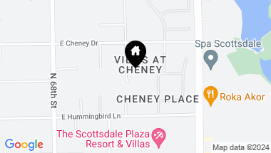 Map of 7453 N 70TH Street, Paradise Valley AZ, 85253